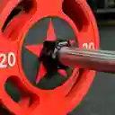 Seguro Barra Olímpica Collarin Tope Clips Profesional Gym X2 (negro)