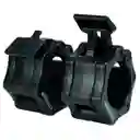Seguro Barra Olímpica Collarin Tope Clips Profesional Gym X2 (negro)