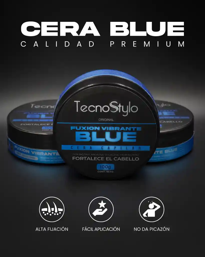 Cera Capilar Fuxion Vibrante Blue X 100ml