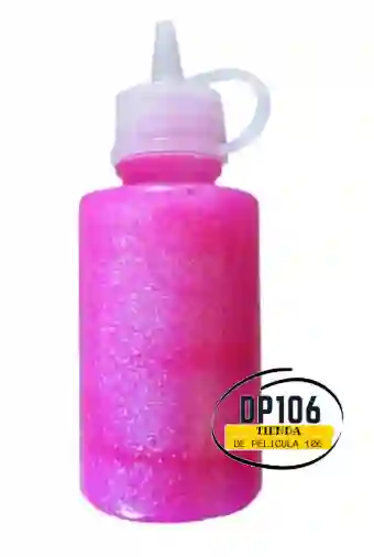 Escarcha Liquida Rosa 60 Ml Pelikan / Diamantina Con Pegamento