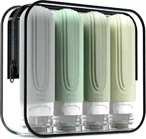 Kit Botellas Silicona Viajes