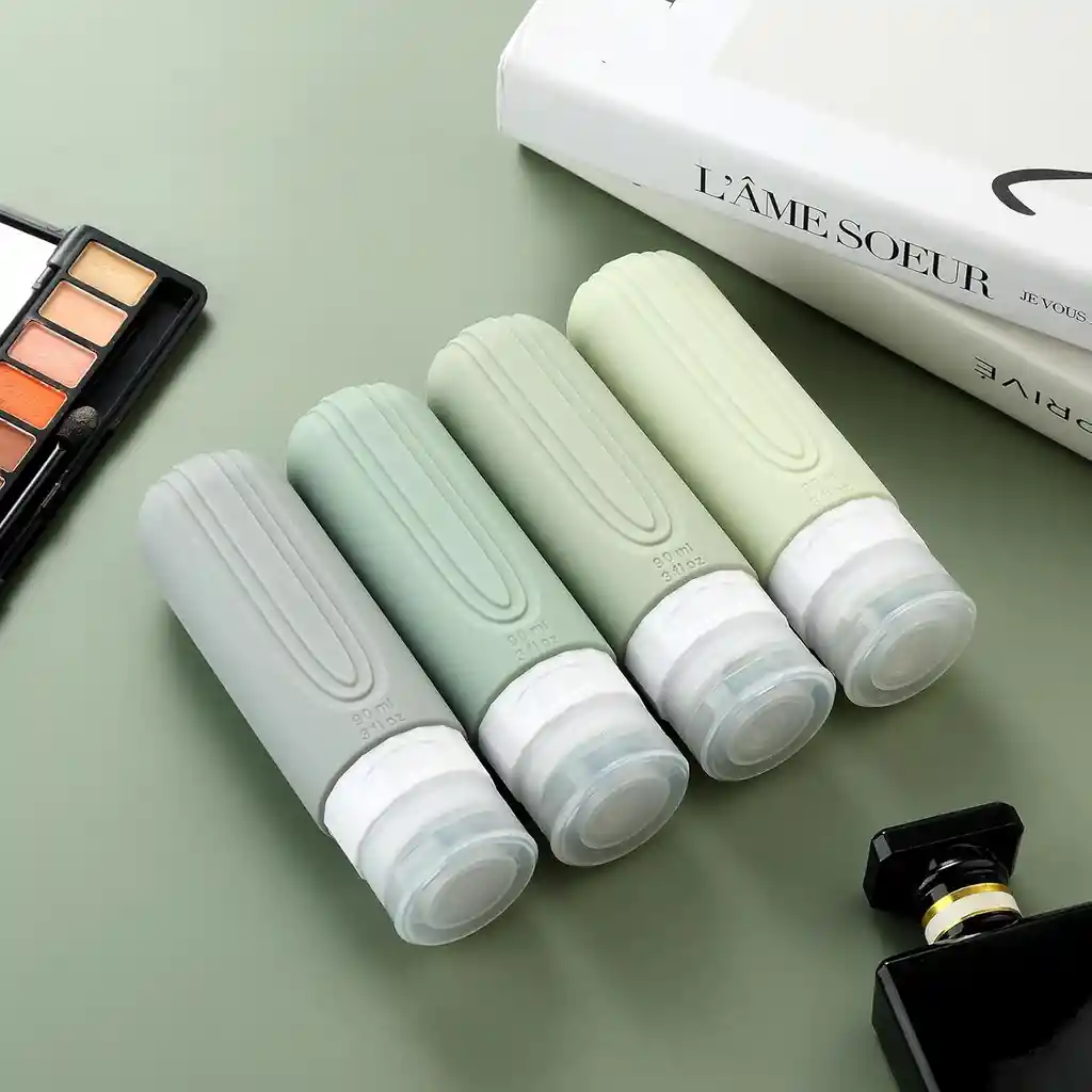 Kit Botellas Silicona Viajes