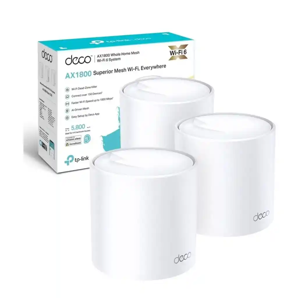 Sistema Wifi Tp-link 6 Mesh Para Toda La Casa Ax1800