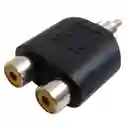 Adaptador Rca Macho A 2 Rca Hembra En Y - Duplicador De Audio Estéreo