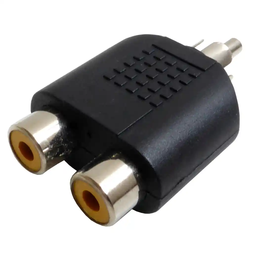 Adaptador Rca Macho A 2 Rca Hembra En Y - Duplicador De Audio Estéreo