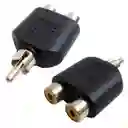 Adaptador Rca Macho A 2 Rca Hembra En Y - Duplicador De Audio Estéreo