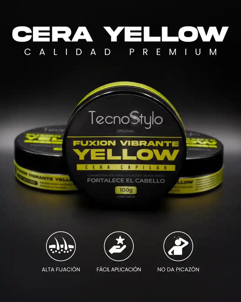 Cera Capilar Fuxion Vibrante Yellow X 100g