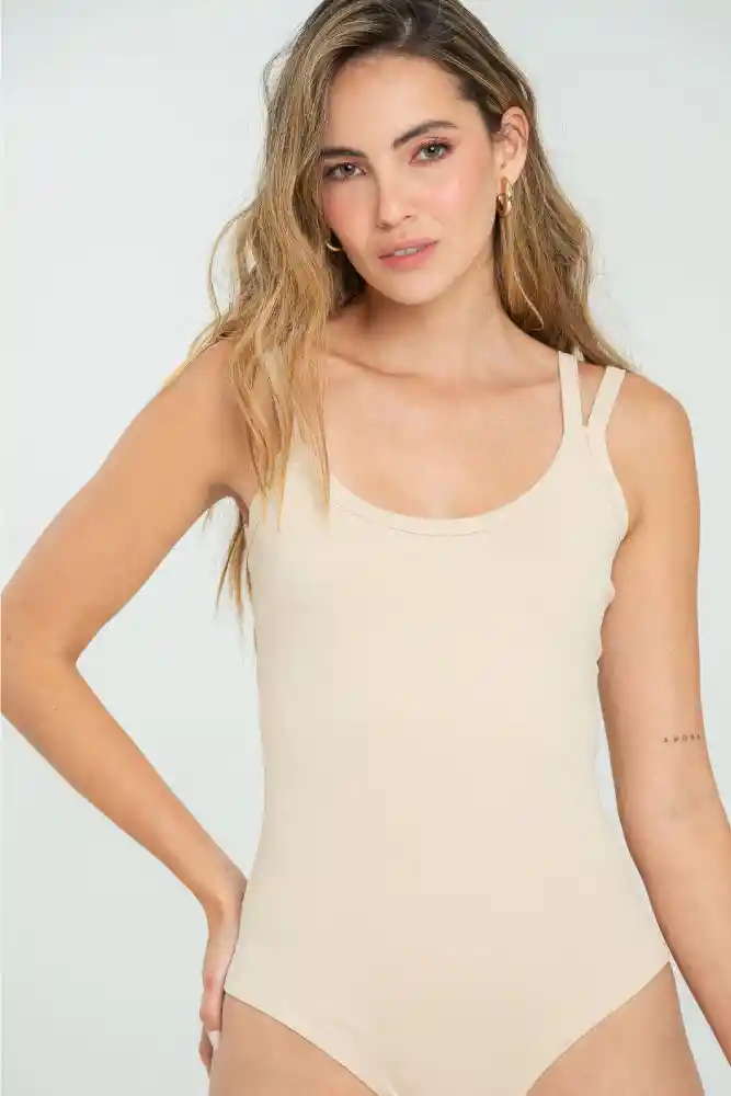 Body Maggie Color Beige Claro Talla Xs