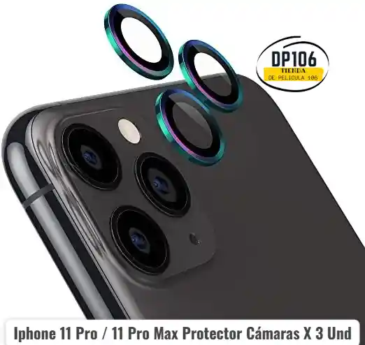 Iphone 11 Pro / 11 Pro Max Protector Cámaras X 3 Und