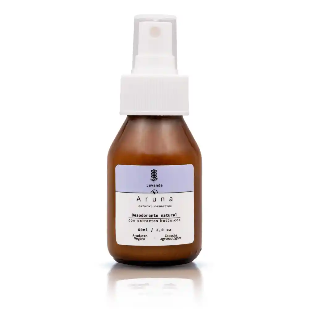 Desodorante Natural De Alumbre De Lavanda En Spray 60ml A Domicilio