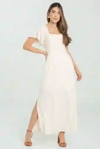 Vestido Lara Color Beige Claro Talla M