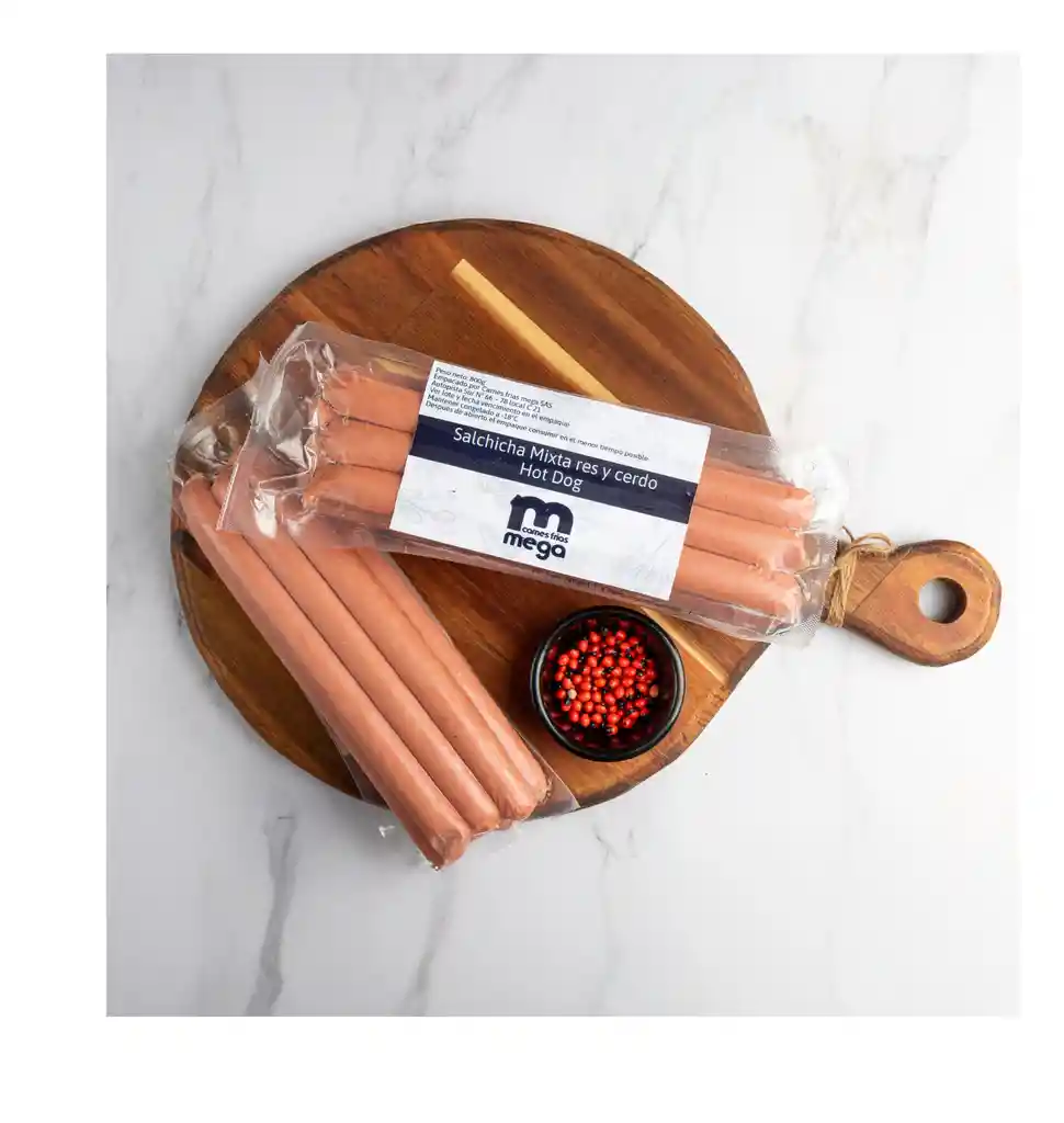 Salchicha Res Y Cerdo Hot Dog X 500gr