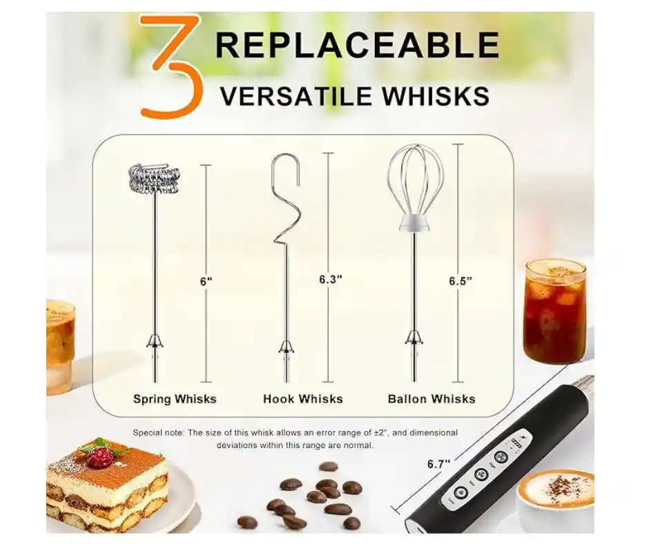 Espumador De Leche Recargable Usb
