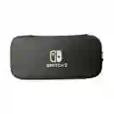 Estuche De Viaje Rígido Negro Compatible Con Switch 2