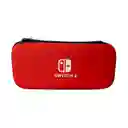 Estuche De Viaje Rígido Rojo Compatible Con Switch 2