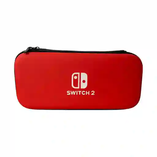 Estuche De Viaje Rígido Rojo Compatible Con Switch 2