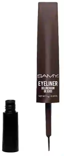 Samy Delineador De Ojos Líquido En Pincel Café