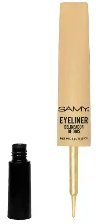 Samy Delineador De Ojos Líquido En Pincel Dorado