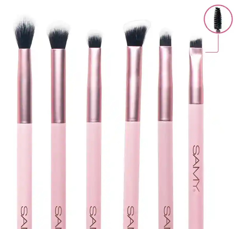 Samy Set De Brochas Pink Glam Collection X10und