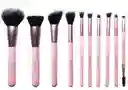 Samy Set De Brochas Pink Glam Collection X10und