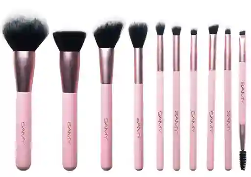 Samy Set De Brochas Pink Glam Collection X10und