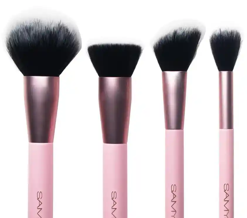 Samy Set De Brochas Pink Glam Collection X10und