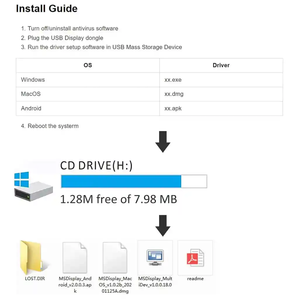 Adaptador Conversor Usb 3.0 A Hdmi / Vga 1920x1080p | 5201b