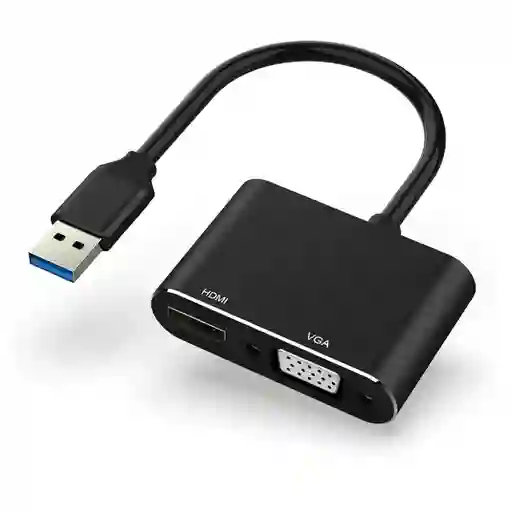 Adaptador Conversor Usb 3.0 A Hdmi / Vga 1920x1080p | 5201b