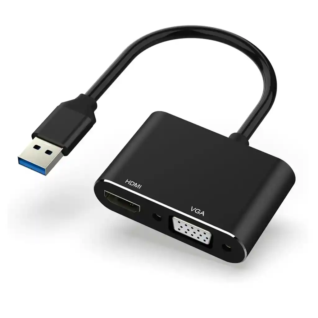 Adaptador Conversor Usb 3.0 A Hdmi / Vga 1920x1080p | 5201b
