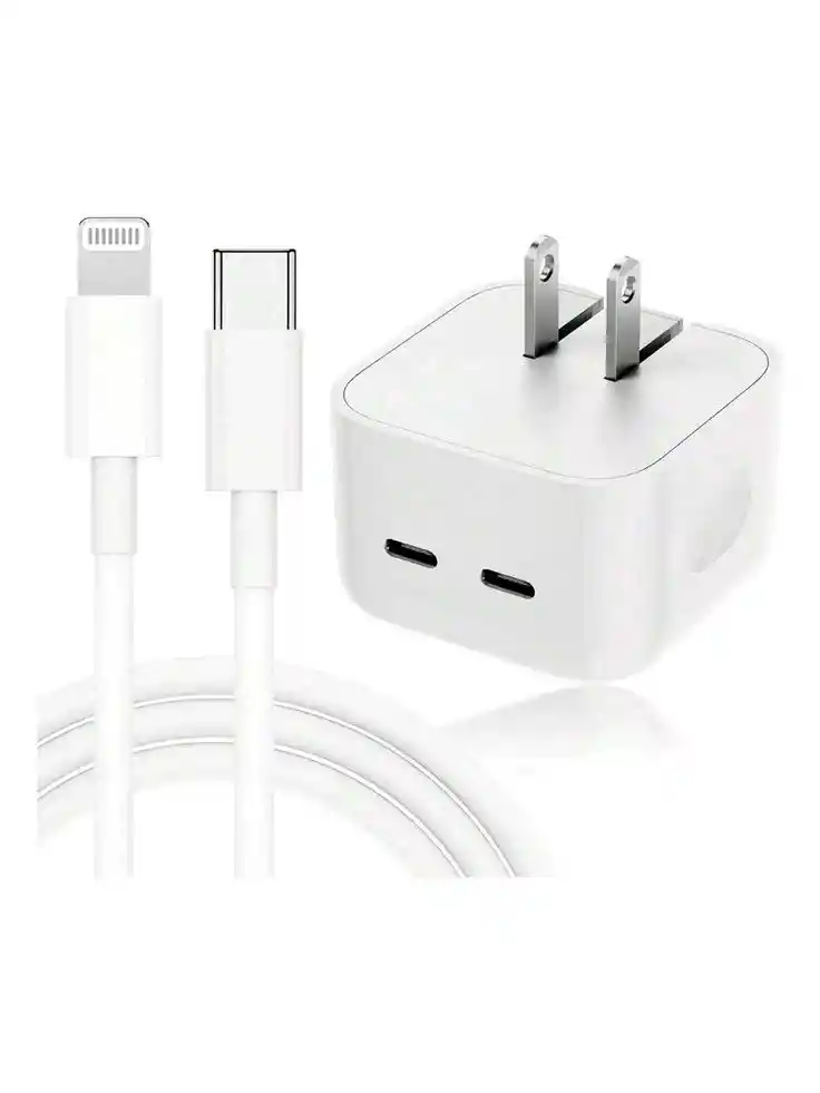 Cargador Iphone 50w Doble Puerto Usb-c
