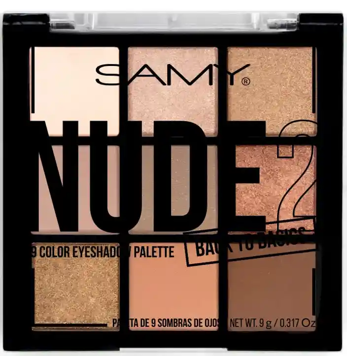 Samy Paleta X9 Sombras De Ojos Nude 2