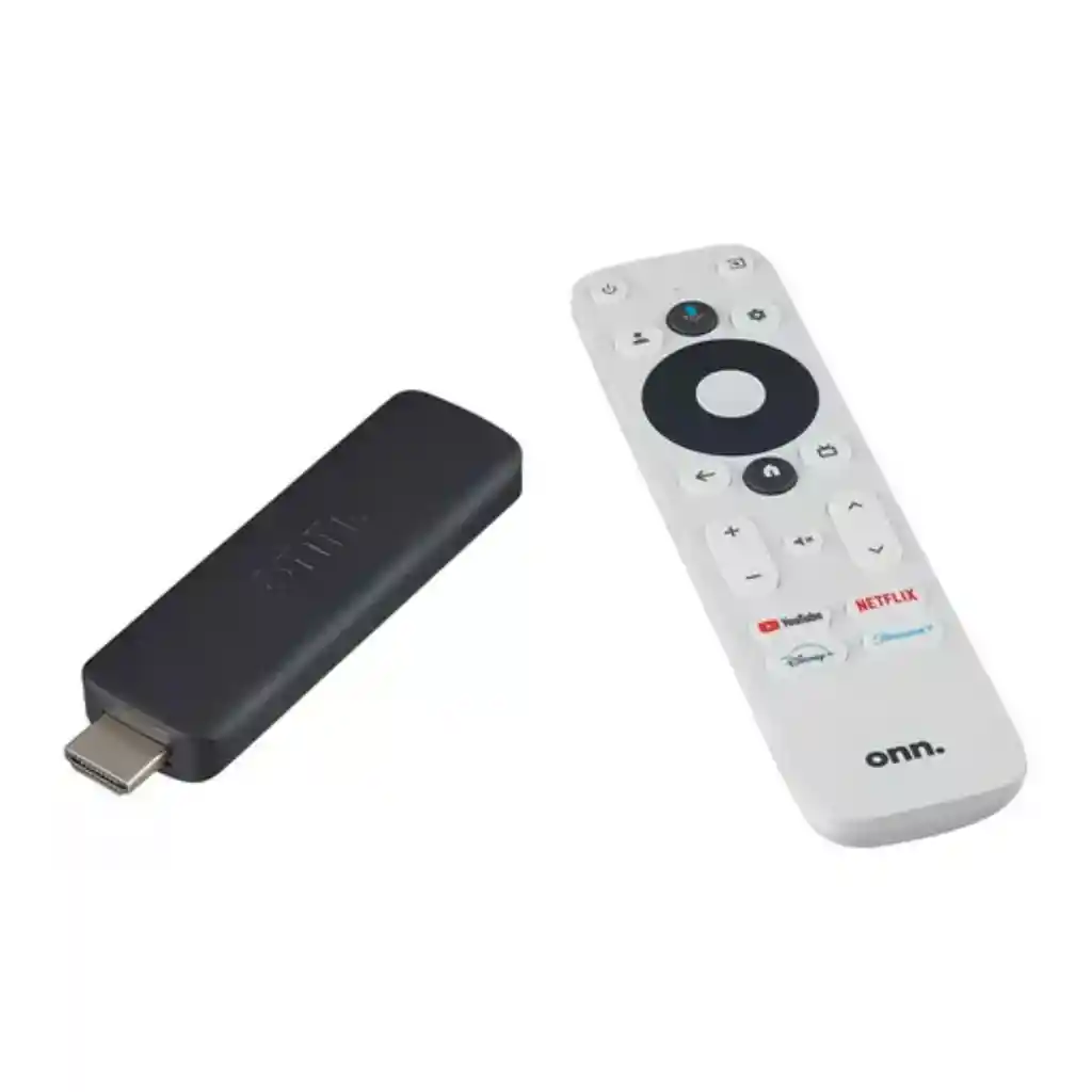 Onn 2k Fhd Streaming Stick Con Google Tv Color Negro Tipo De Control Remoto De Voz