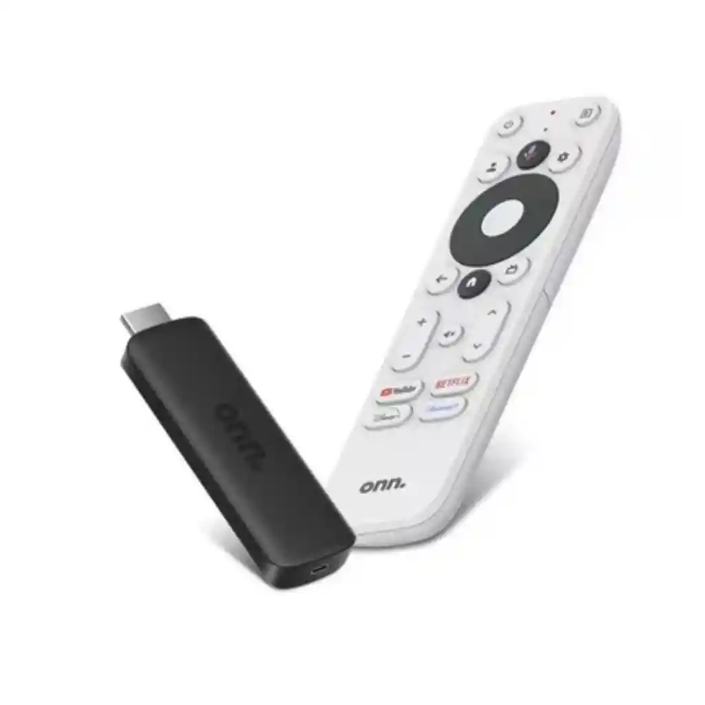 Onn 2k Fhd Streaming Stick Con Google Tv Color Negro Tipo De Control Remoto De Voz