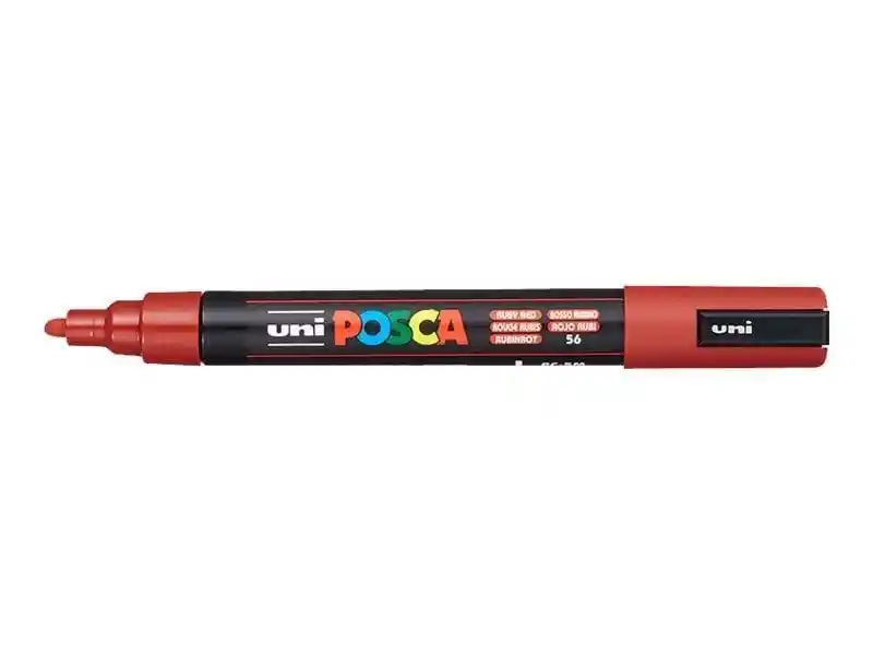Posca Pc5m Rojo Rubí