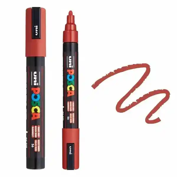 Posca Pc5m Rojo Rubí
