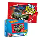 Juego De Mesa Para Niños Hot Wheels Rompecabezas X25 Piezas 31,5cm X 21,5cm