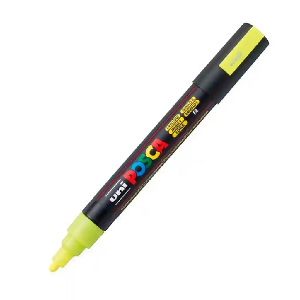 Posca Pc5m Amarillo Fluorescente