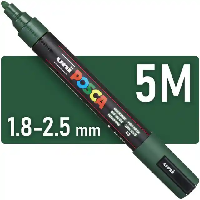 Posca Pc5m Verde Ingles