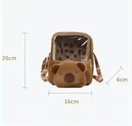 Bolso Capybara Infantil De Felpa