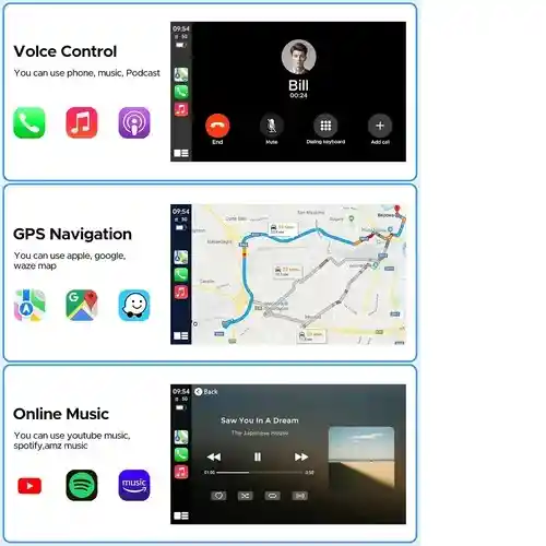 Adaptador Carplay Inalámbrico Carro 2 En 1 Android Iphone