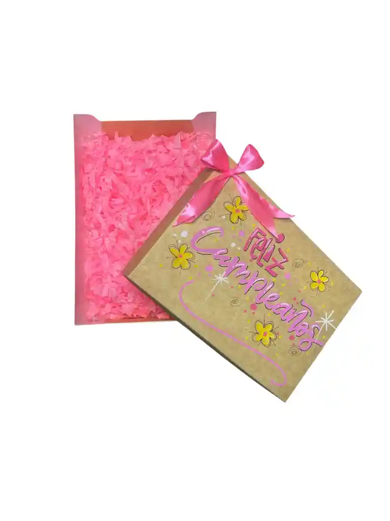 Caja De Regalo Grande Decorada Con Moño