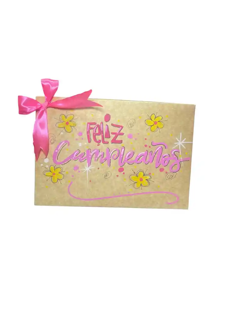 Caja De Regalo Grande Decorada Con Moño