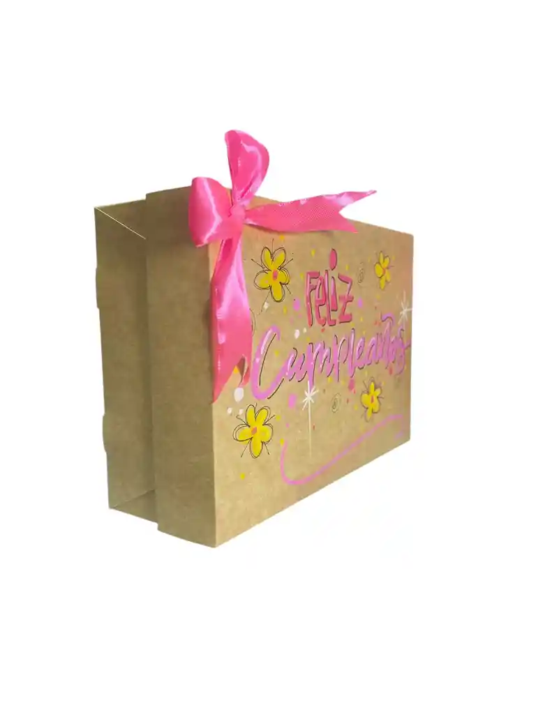Caja De Regalo Grande Decorada Con Moño