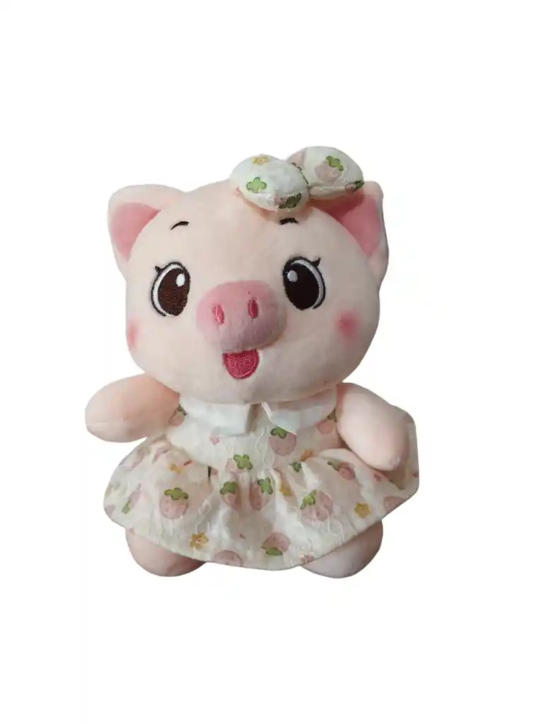 Peluche De Cerdita Con Vestido