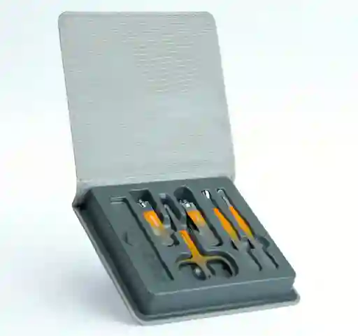 Kit X6 Manicure Cortauñas Acero Inoxidable Profesional