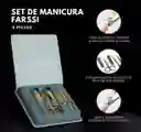 Kit X6 Manicure Cortauñas Acero Inoxidable Profesional