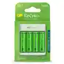 ⭐cargador Usb Gp Recyko, E411 Con 4 Pilas Aa De 1300mah⭐