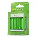 ⭐cargador Usb Gp Recyko, E411 Con 4 Pilas Aa De 1300mah⭐