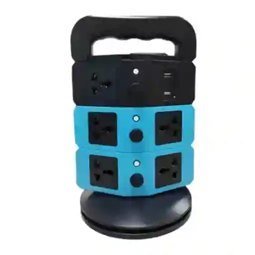 Multitoma Torre Extension Electrica Giratoria 3 Niveles
