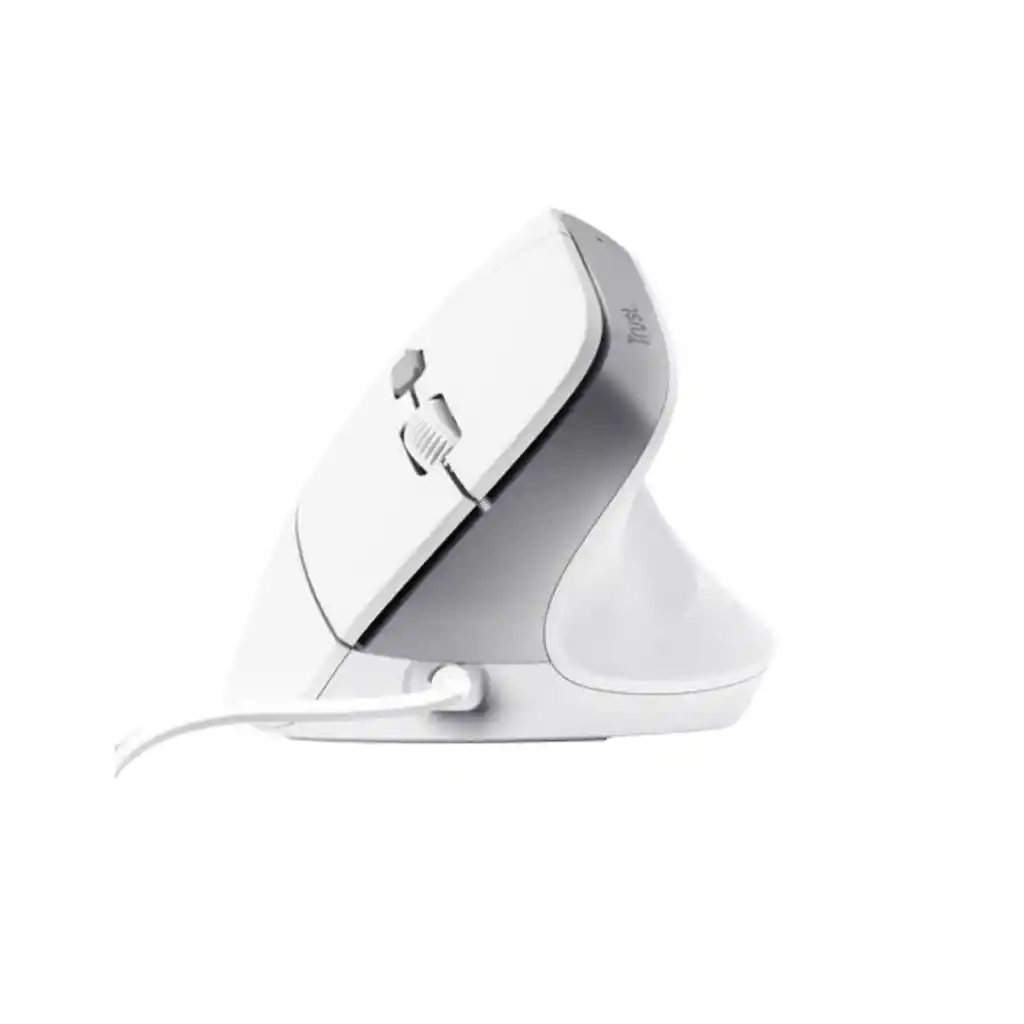Mouse Trust Bayo Ii Alámbrico Diseño Vertical Blanco